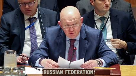 Russia’s ambassador to the United Nations, Vassily Nebenzia.