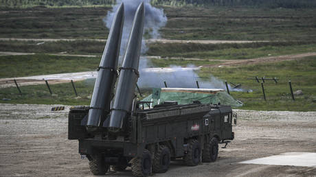Russia’s nuclear-capable Iskander mobile short range ballistic missile launcher. © Sputnik / Ramil Sitdikov