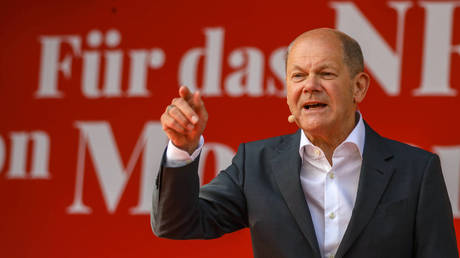 FILE PHOTO: German Chancellor Olaf Scholz.