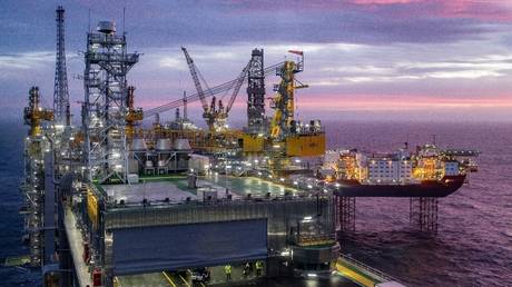 The field centre of the Johan Sverdrup oil field in the North Sea, Norway. © AFP / Carina Johansen