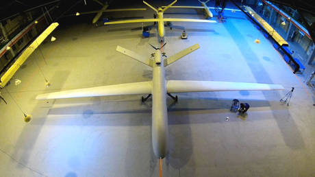 Iran shows off underground drone base