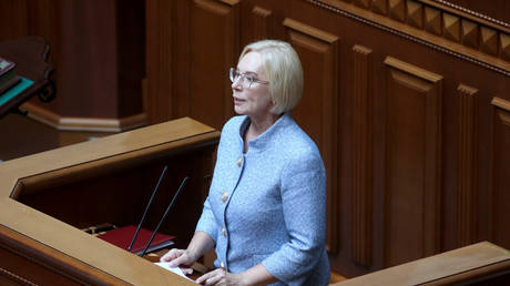 FILE PHOTO: Ukrainian human rights commissioner, Lyudmila Denisova.