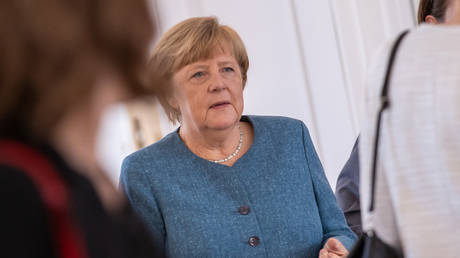 FILE PHOTO: Ex-German Chancellor Angela Merkel