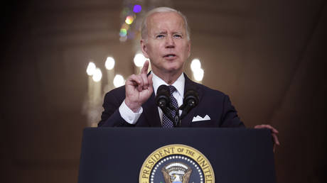 President Joe Biden delivers remarks on the recent mass shootings. ©Kevin Dietsch / Getty Images