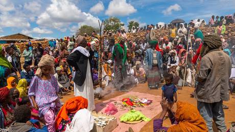FILE PHOTO. Oromo pilgrims iin Sheik Hussein, Ethiopia. ©Eric Lafforgue / Art in All of Us / Corbis via Getty Images