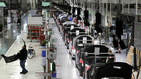 FILE PHOTO. Tesla Motors in Fremont, California.