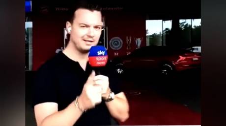 German reporter makes awkward gaffe greeting major new signing (VIDEO)