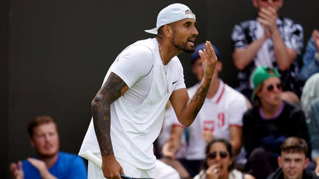 Nick Kyrgios went on the rampage again. © Adam Davy / PA Images via Getty Images