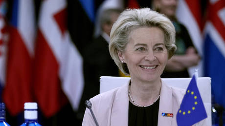European Commission President Ursula von der Leyen is seen at a NATO summit in Madrid, Spain, June 29, 2022.