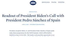 White House ‘promotes’ Spanish prime minister