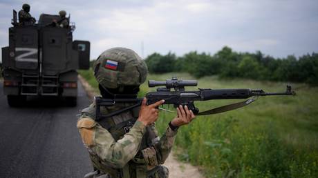 Russian serviceman during the military operation in Ukraine. © Sputnik / Alexey Maishev