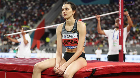 Mariya Lasitskene did not hold back with her views. © Patrick Smith / Getty Images