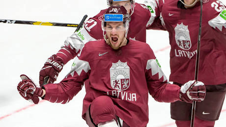 Latvia's Miks Indrasis is caught up in an international hockey row. © RvS.Media / Robert Hradil / Getty Images