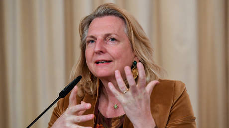 File photo: Former Austrian Foreign Minister Karin Kneissl.