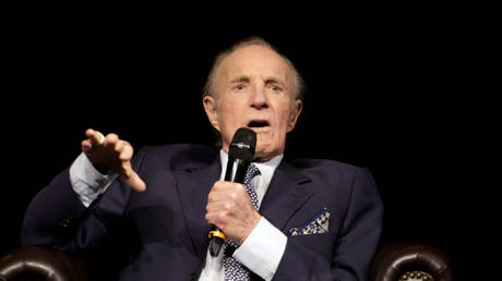 Actor James Caan is shown speaking at a 50th anniversary celebration for 'The Godfather' last February in Los Angeles.