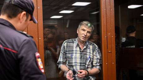 Alexey Gorinov appears in court on July 8, 2022.
