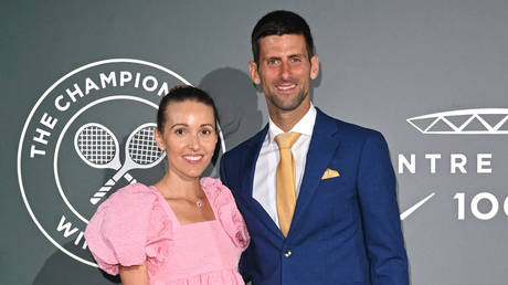 Novak et Jelena Djokovic ont célébré son succès dimanche.  © Karwai Tang / WireImage