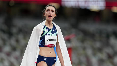 La championne olympique russe de saut en hauteur Mariya Lasitskene pourrait faire partie des personnes concernées par une interdiction.  © Martin Rickett / PA Images via Getty Images