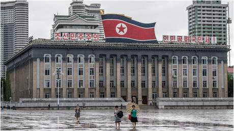 A government building in Pyongyang, North Korea, 2018. © Carl Court / Getty Images