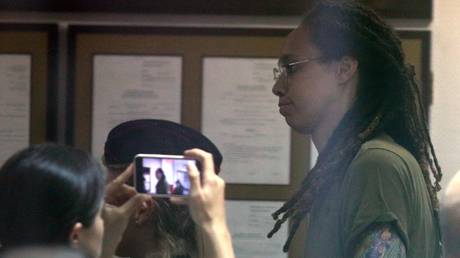 Griner was back in court just outside Moscow on Thursday. © RIA / Anton Denisov