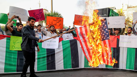 Iranians protest Biden's Middle East visit © Getty Images / Atta Kenare