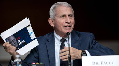 FILE PHOTO: Dr. Anthony Fauci speaks during a Senate Health, Education, Labor, and Pensions Committee hearing on January 11, 2022 on Capitol Hill in Washington