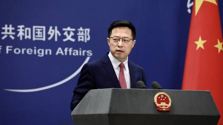 Çin Dışişleri Bakanlığı sözcüsü Zhao Lijian © Getty Images aracılığıyla VCG / VCG