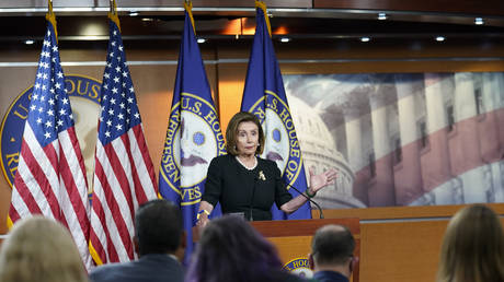 FILE - U.S. House Speaker Nancy Pelosi of Calif., speaks at her weekly press conference, July 14, 2022, on Capitol Hill in Washington.