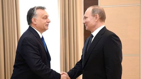 Viktor Orban and Vladimir Putin, Moscow, Russia, February, 2016