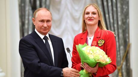 Romashina is among her nation’s greatest ever Olympians. © RIA / Evgeny Biyatov
