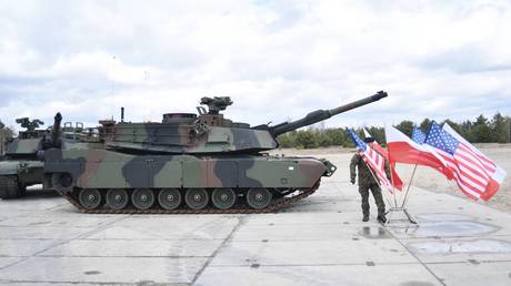 File photo: M1 Abrams tanks sold by the US to Poland © Global Look Press / IMAGO / DAMIAN BURZYKOWSKI