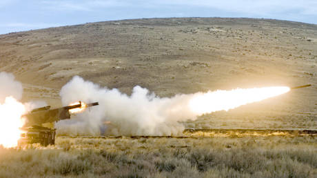 FILE PHOTO. High Mobility Artillery Rocket System (HIMARS) rockets.