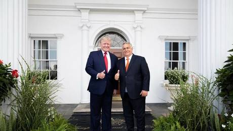Trump meets Hungarian friend