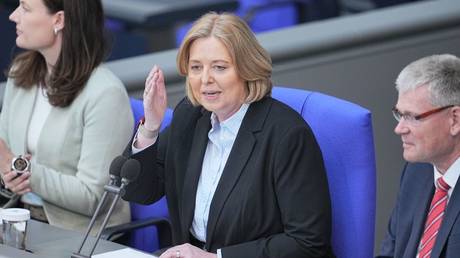 Bärbel Bas, Bundestag President, speaks in parliament