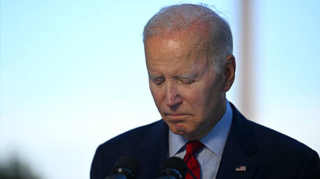 President Joe Biden is shown speaking last week at a White House event.