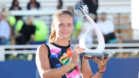 Kasatkina won the San Jose title. © Carmen Mandato / Getty Images