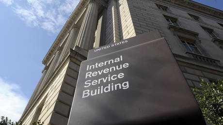 FILE PHOTO: The exterior of the Internal Revenue Service (IRS) building is seen in Washington, DC.