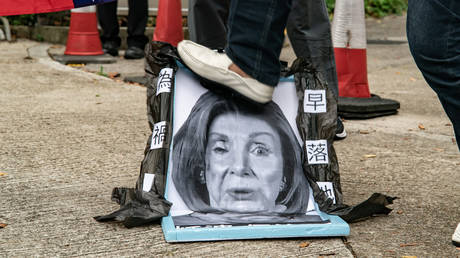 Protest against Nancy Pelosi's visit to Taiwan © Getty Images / Anthony Kwan