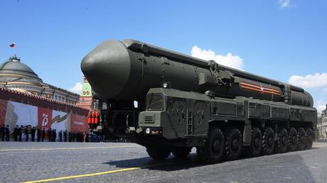 The Yars mobile intercontinental ballistic missile launcher.