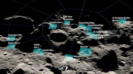 NASA selects potential Moon landing sites