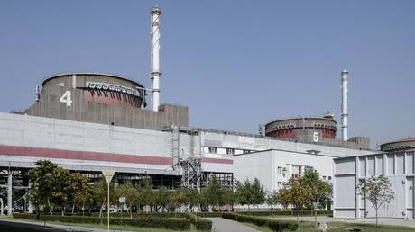 Power units of the Zaporozhye plant pictured on August 23, 2022.