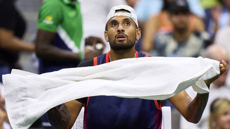 Kyrgios felt compelled to grass on fans after detecting the smell. © Diego Souto / Quality Sport Images / Getty Images