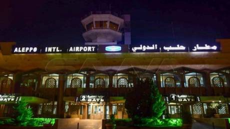 FILE PHOTO: The Aleppo International Airport is seen in Aleppo, Syria.