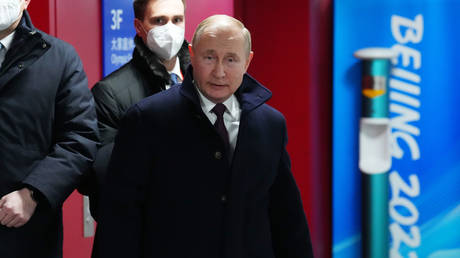 Putin was a guest at the 2022 Beijing Winter Olympics. © Carl Court / Getty Images