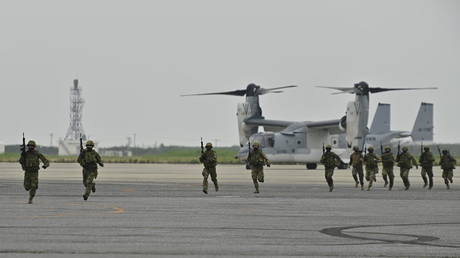 FILE PHOTO. The US and Japan militaries join to a training exercise. ©David Mareuil / Anadolu Agency via Getty Images