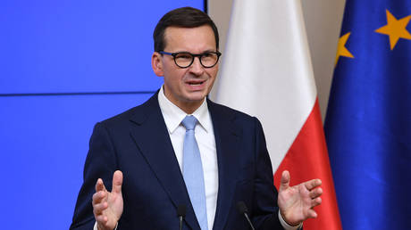 FILE PHOTO. Polish Prime Minister Mateusz Morawiecki.