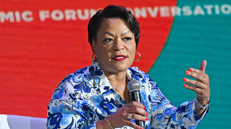 New Orleans Mayor LaToya Cantrell speaks onstage during the 2022 Essence Festival of Culture at the Ernest N. Morial Convention Center in New Orleans, Louisiana.