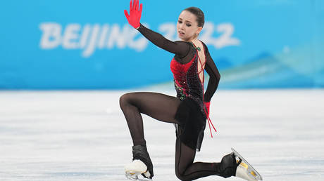 Valieva made the biggest headlines at the Beijing Olympics. © Cui Nan / China News Service via Getty Images