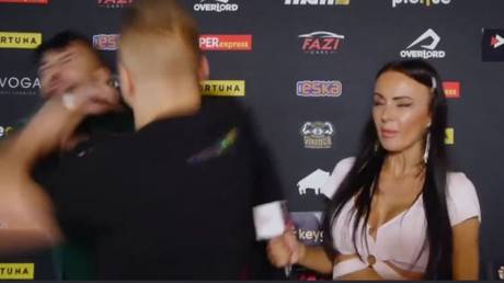 Polish fighter savagely sucker-punches YouTuber during interview (VIDEO)