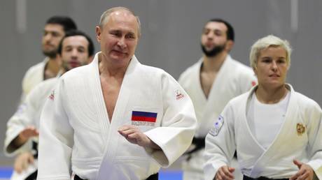 President Vladimir Putin is among Russia’s judo enthusiasts. © RIA / Mikhail Klimentyev